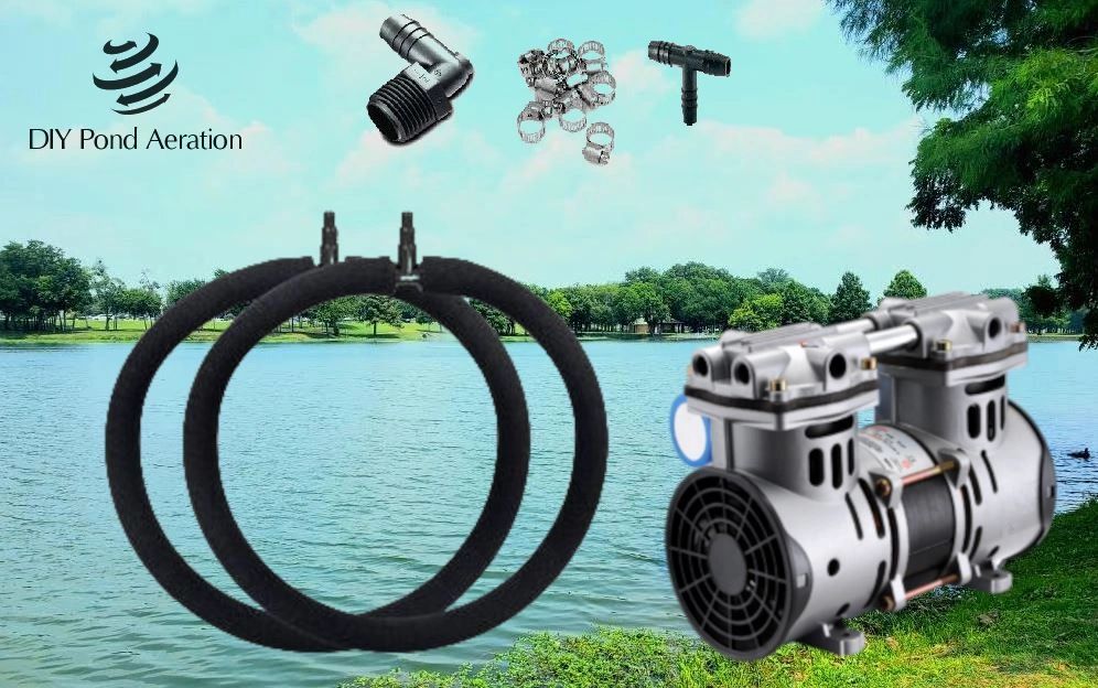 1/2HP Aeration Kits w/ 2 48" Diffuser Rings with or without Tubing